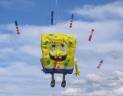 Sponge Bob playing with the Windjammers